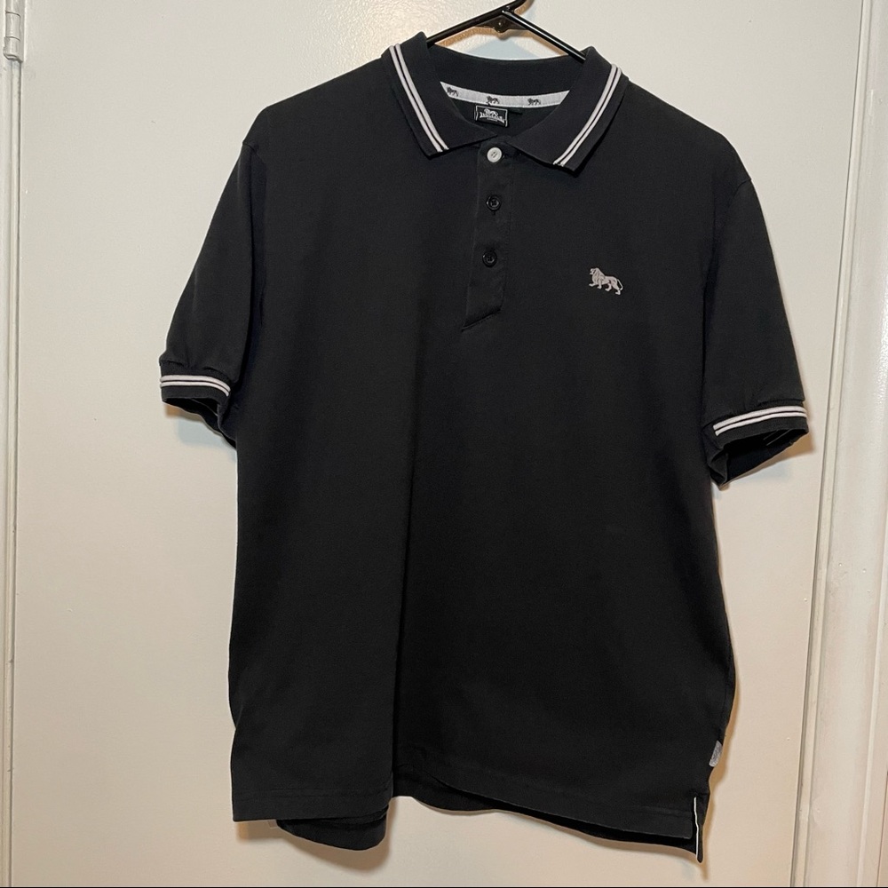 Black Lonsdale London Polo shirt. Size Medium